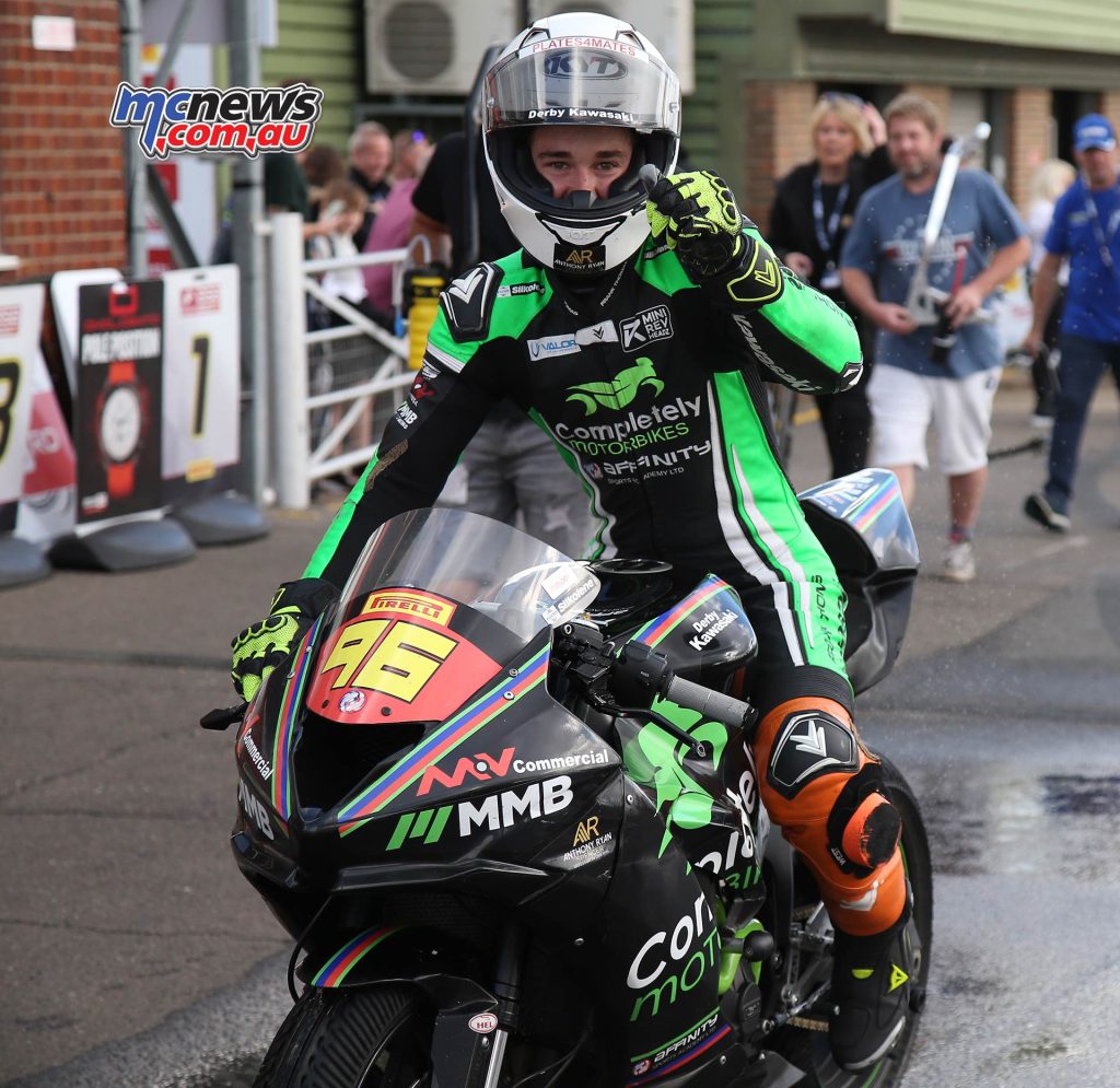 Congratulations to Aussie teenager Jacob Hatch on taking his maiden pole position overnight at Snetterton in the British Junior Superstock Championship.