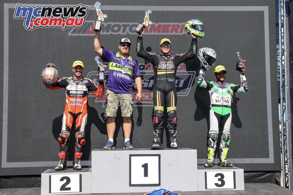 Rocco Landers topped the Supersport podium