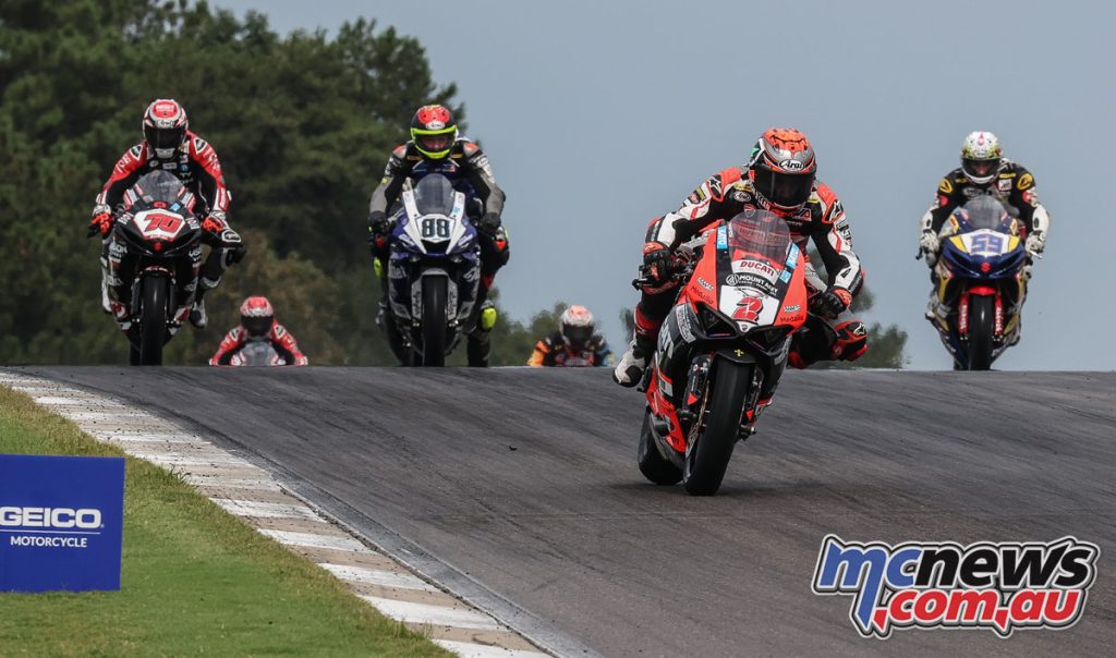 Herrin proved unbeatable in the Supersport field on the Ducati