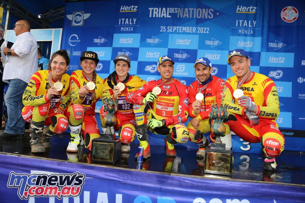 Spain won the World Championship TdN title and the Women's category at the 2022 Trial des Nations