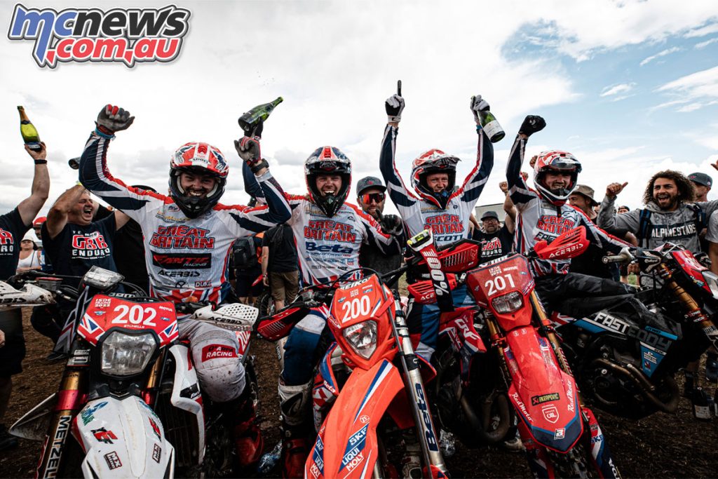 Team Great Britain win the 2022 ISDE