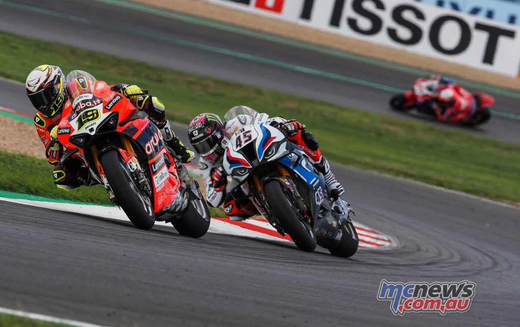 After Bautista inherited the lead he was chased hard by Scott Redding but had the late race pace to break away and win by four-seconds