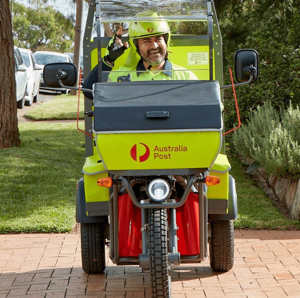 Australia Post has more than 3000 electric tricycles in use