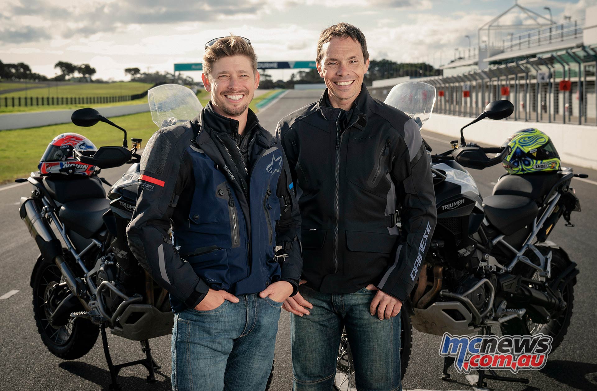 Casey Stoner and Chris Vermeulen ride to the Island | MCNews