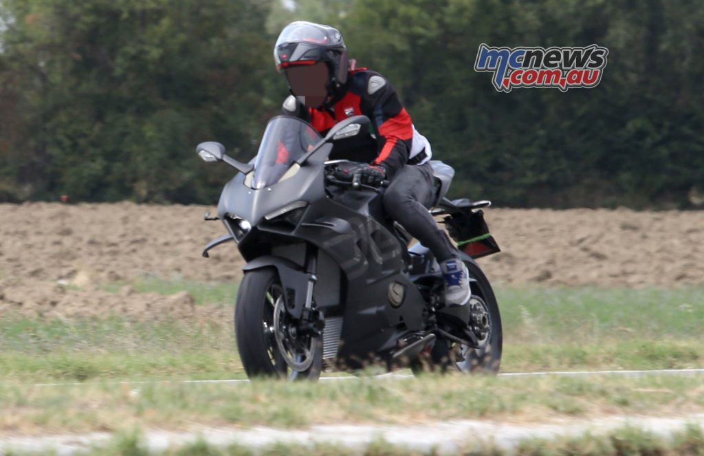 New Ducati Panigale V4 R spied on the street - Image S. Baldauf/SB-Medien