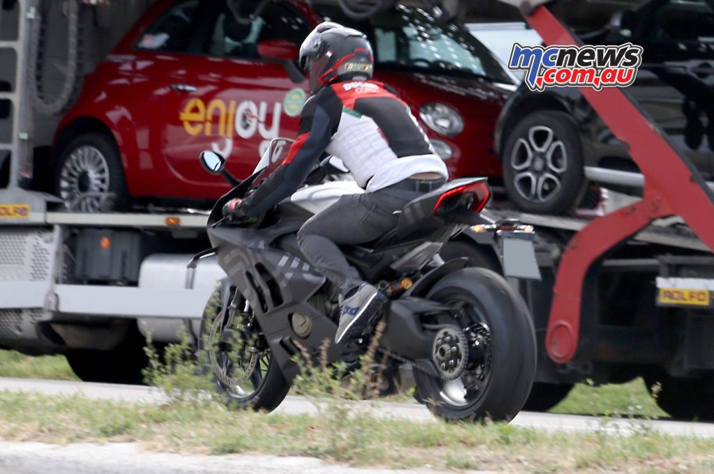 New Ducati Panigale V4 R spied on the street - Image S. Baldauf/SB-Medien