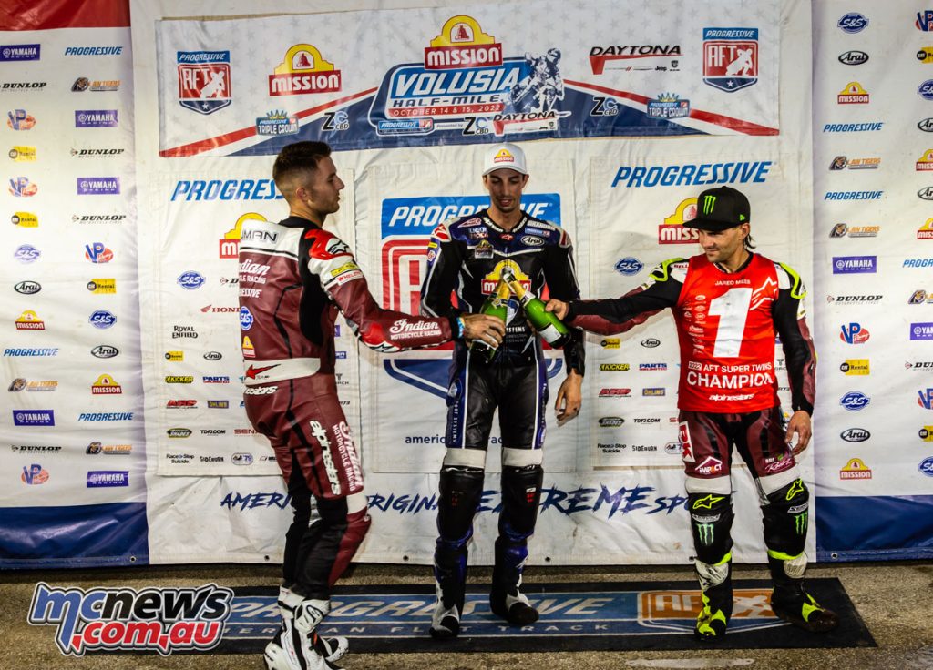 Jared Mees celebrates the title with the other Volusia HM II podium-placers