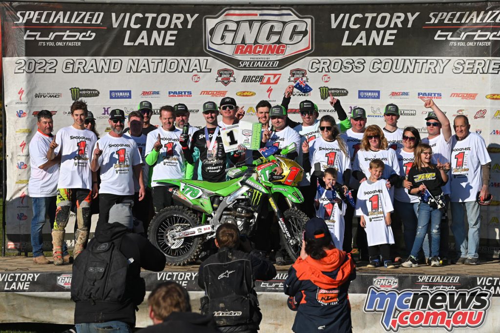 Babbitt’s Online/Monster Energy/Kawasaki Team Green’s Lyndon Snodgrass wrapped up the XC2 title - Image by Ken Hill