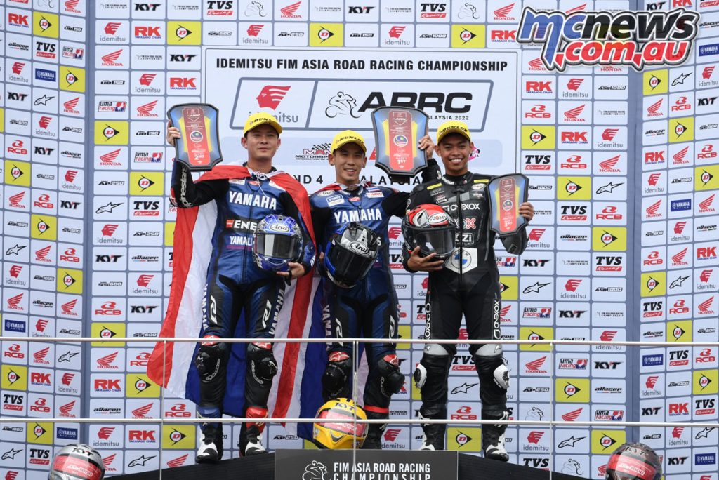 Anupab Sarmoon topped the Race 1 podium from 