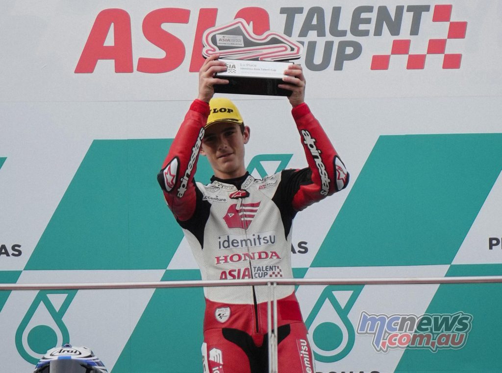 Carter Thompson tops the Sepang Race One Podium