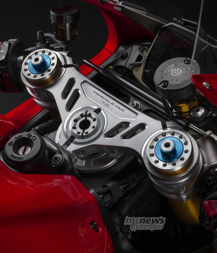 The Panigale V4 R is now a numbered series, which is seen on the top triple
