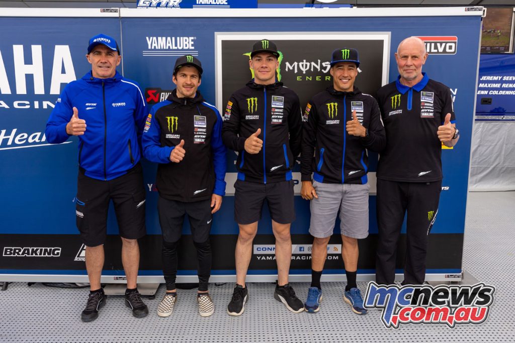The Monster Energy Yamaha Factory MXGP team
