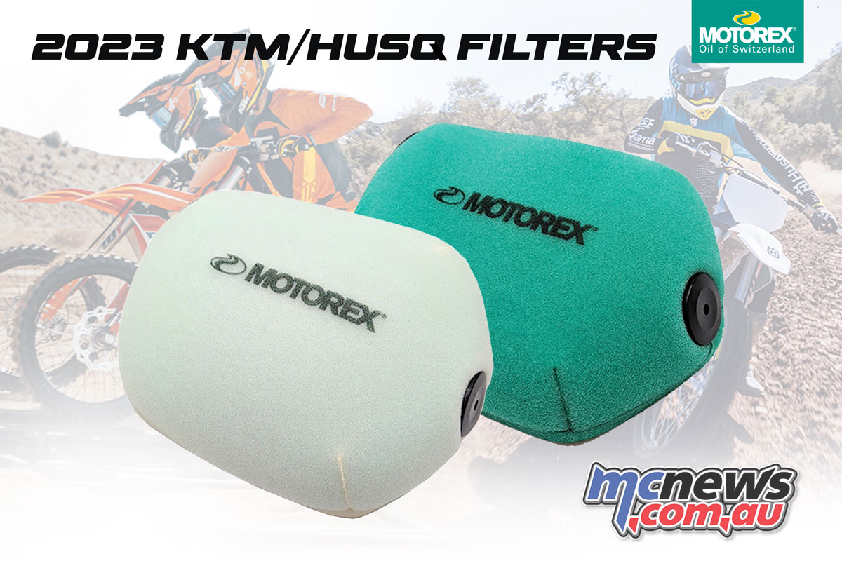 MOTOREX Air Filters arrive for 2023 KTM/HUSQ offroaders MCNews