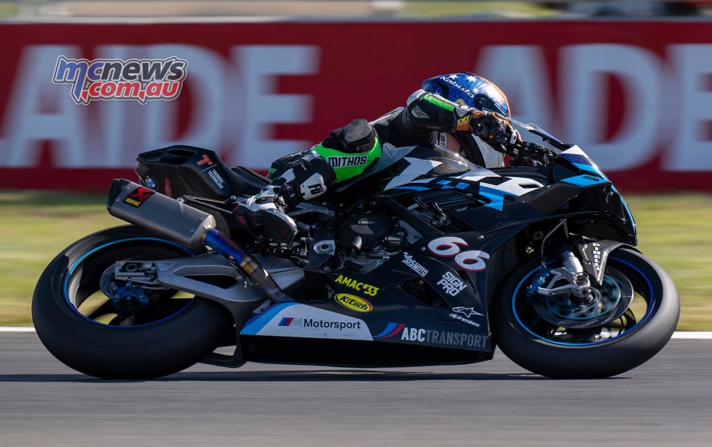 Moto3 rider Joel Kelso raced the Livson BMW at the final round of the 2022 Australian Superbike Championship - Image RbMotoLens