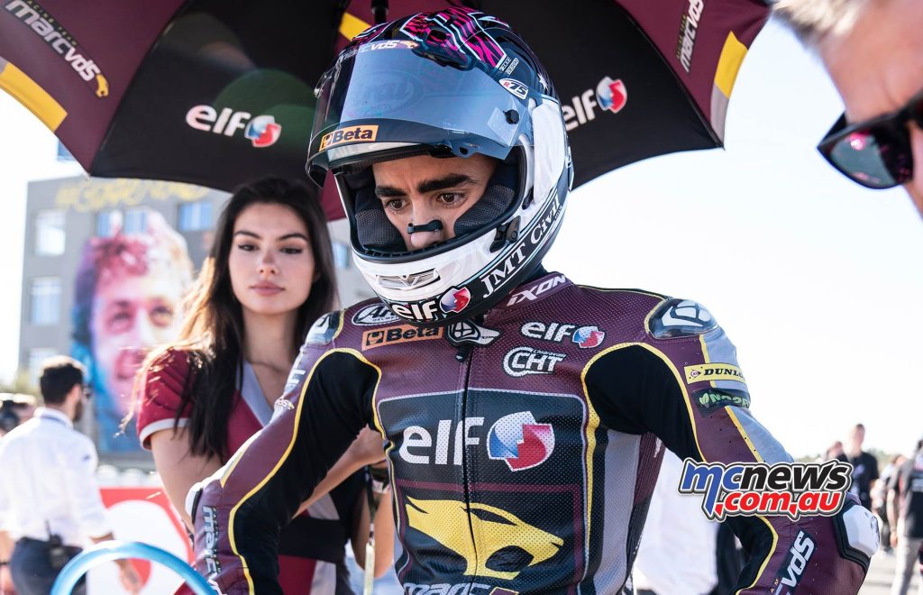 Senna Agius had his work cut out for him from 19th on the grid of 31 riders