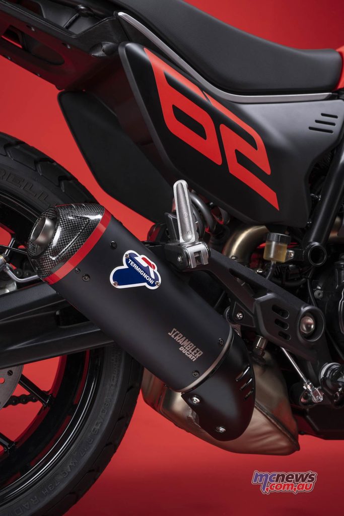 The Full Throttle stands out for the addition of a Termignomi exhaust