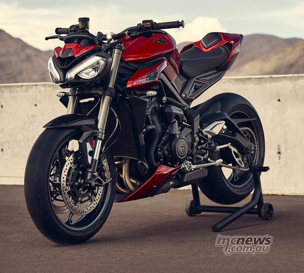 2023 Triumph Street Triple RS in Carnival Red