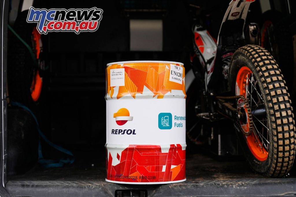 Repsol Honda Trial Team start testing renewable fuel