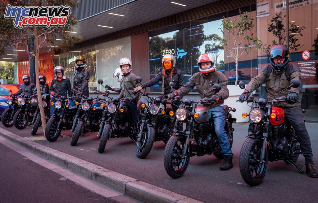 Terrorising the streets of Melbourne with the Hunter 350 gang
