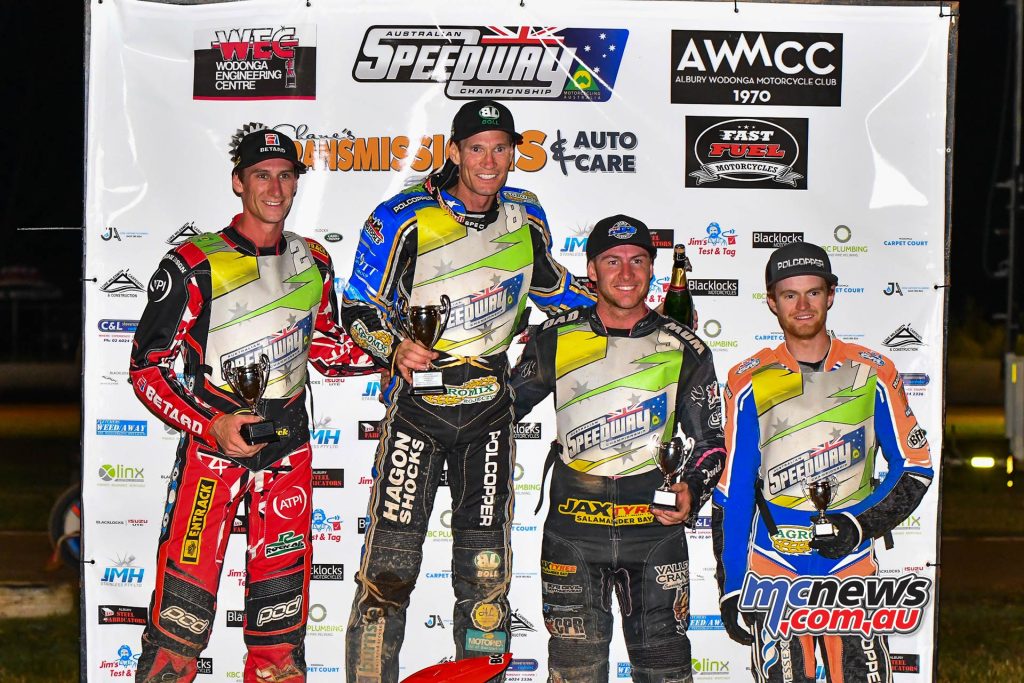 The final podium - Doyle on top from Fricke, Pickering and Kurtz - Image Colin Rosewarne