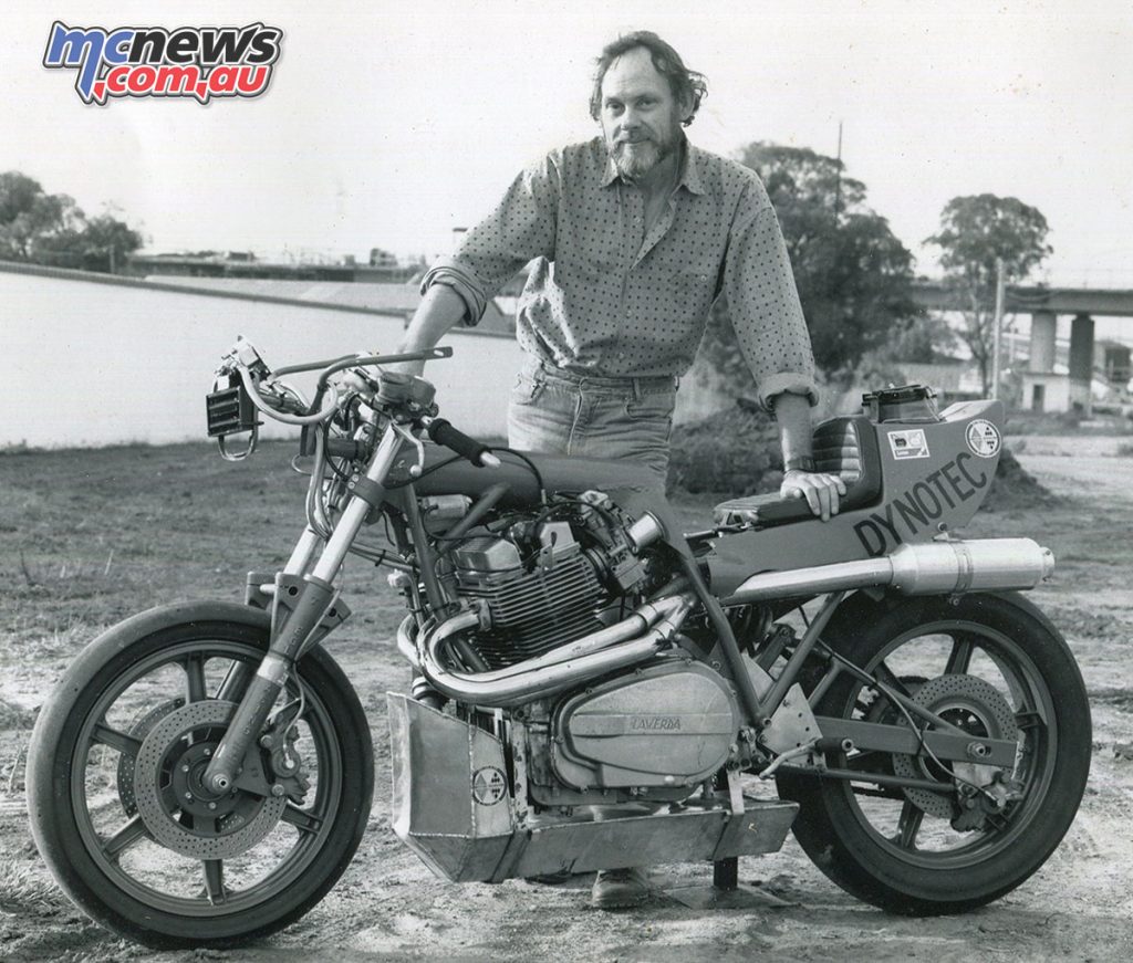 Terry with the bike prior to its appearance at Bathurst (photographer unknown).