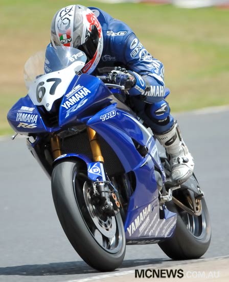 Bryan Staring won the 2009 Australian Supersport Championship with Yamaha - Image Stephen Piper