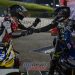Jai Russo and Brandon Demmery in parc ferme - Image RbMotoLens