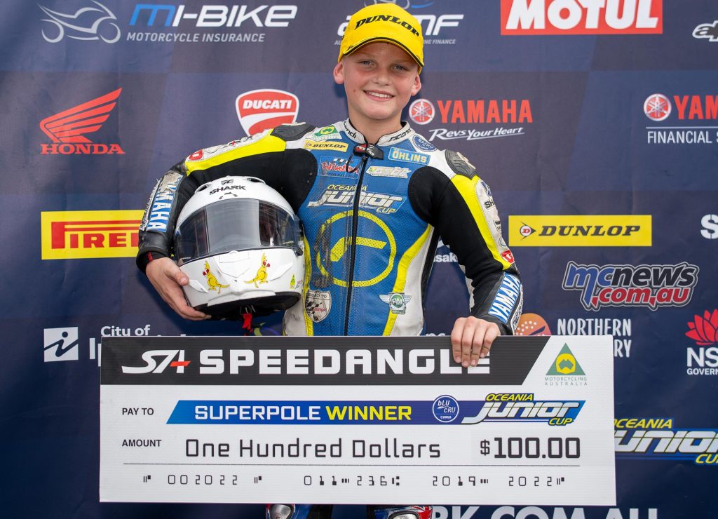 Bodie Paige scored the cheque for pole position - Image RbMotoLens