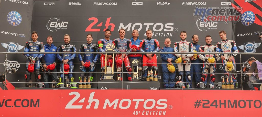 F.C.C. TSR Honda victorious after covering 3461 kilometres in the 24 Hours with only 30 minutes in the pits across 23 pit stops