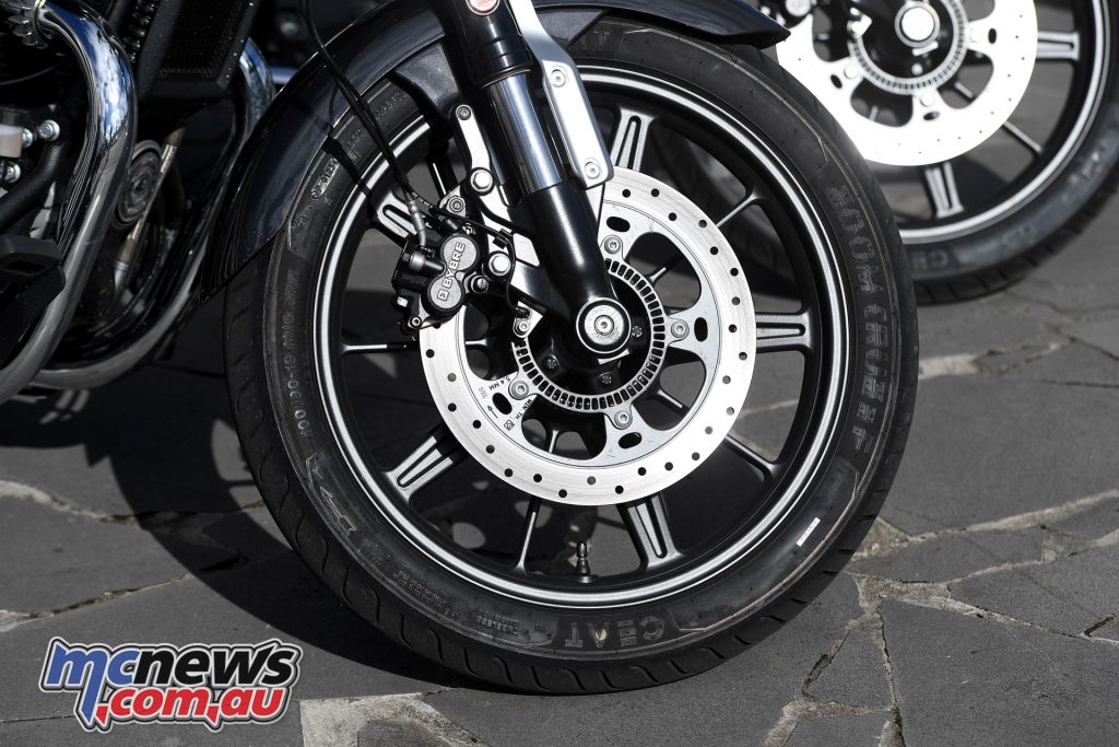 Front brake performance isn't a standout, where the rear brake impresses with good bite and power