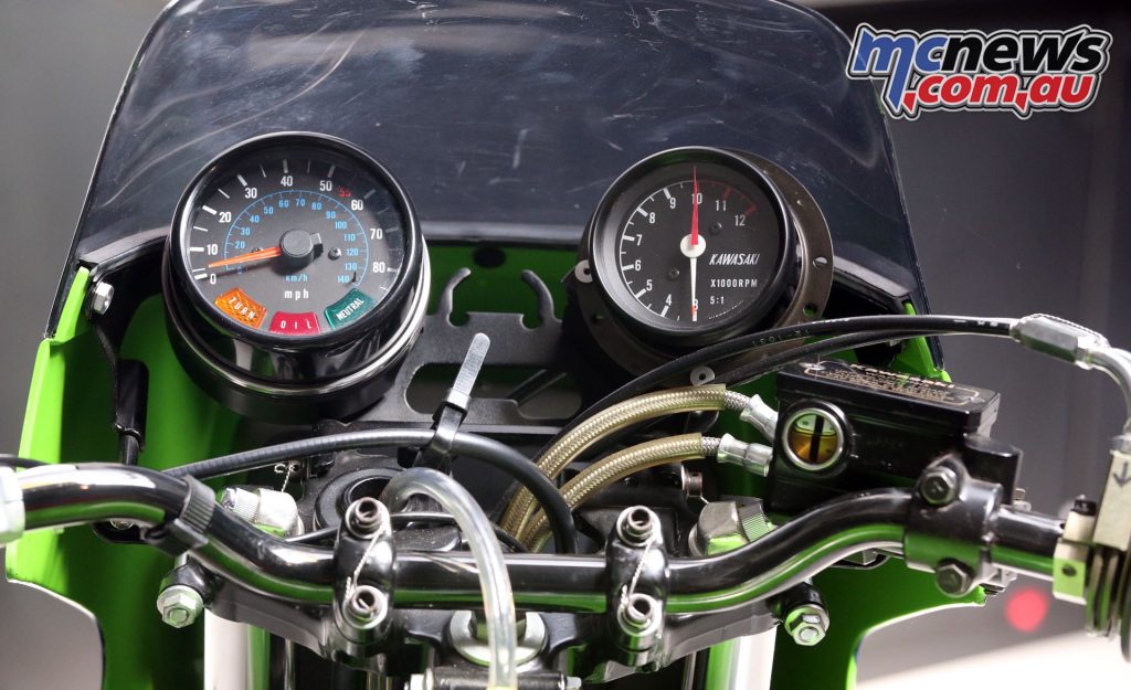 The KZ1000-S1 was even fitted with a mandated 80 mph speedometer