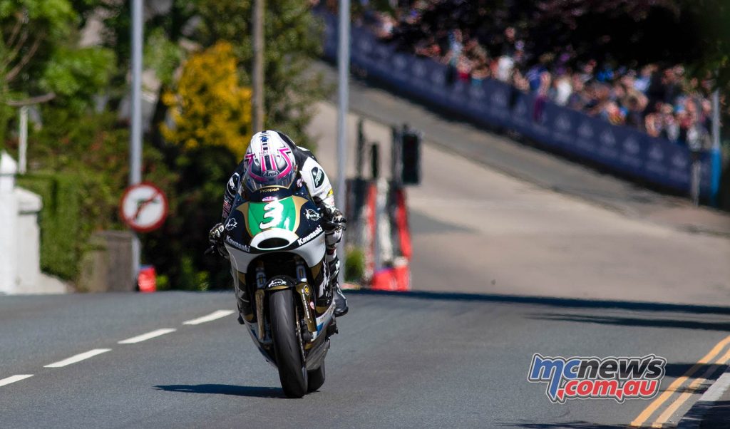 Paul Jordan last year in SuperTwin TT on a Kawasaki but this year will be on a Yamaha with Aussie backing from Stop & Seal - Image by Dave Gibson