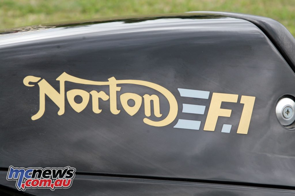 The traditional Norton logo was modified to include rotary emblems
