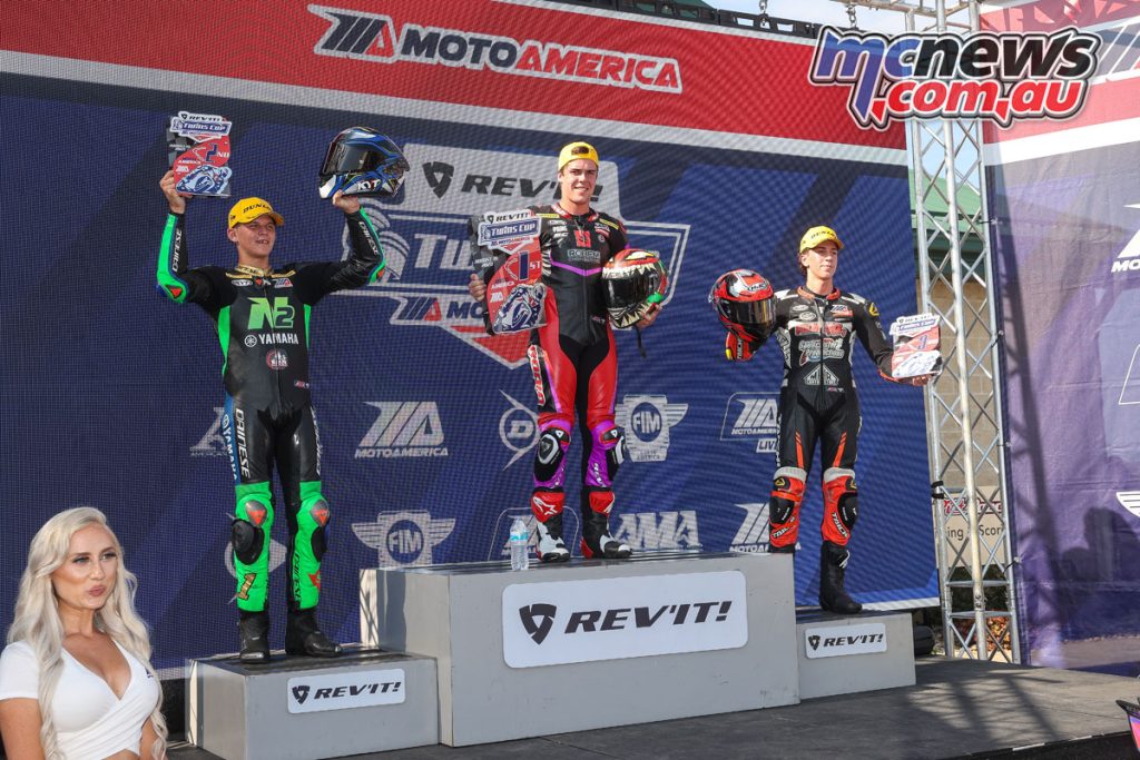 Rocco Landers topped the Race One podium