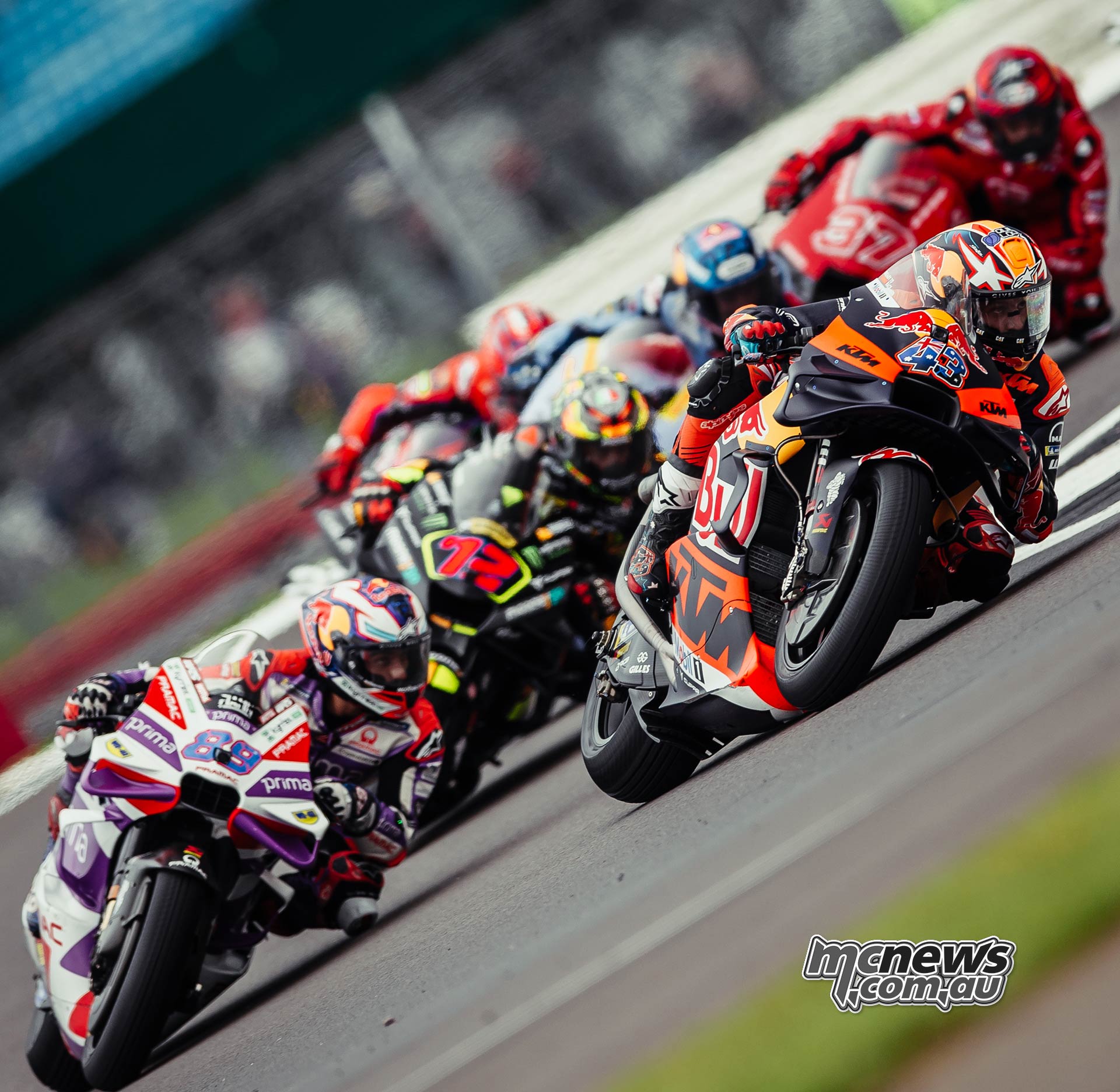 British GP Sprint Race reports/results/points + Moto2/3/E MCNews