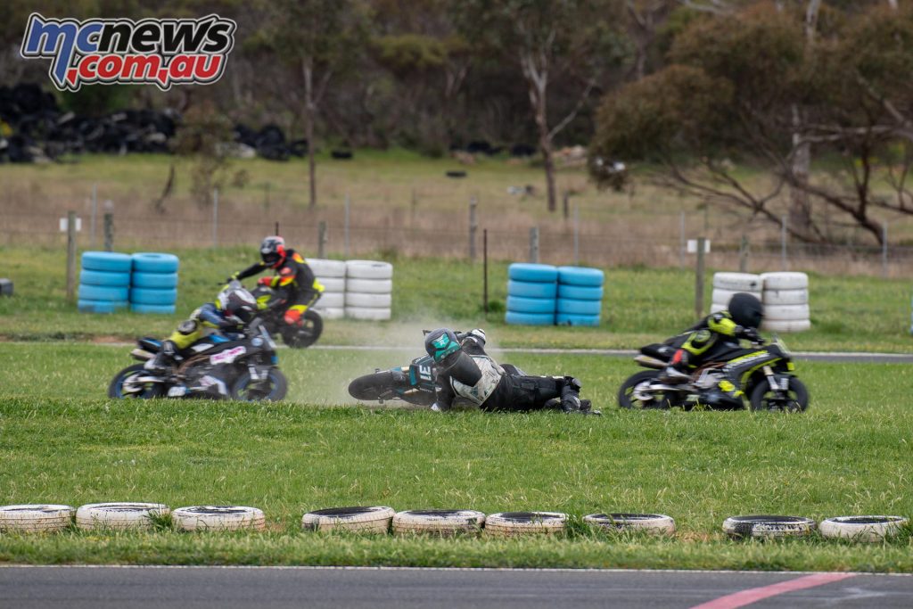 FIM MiniGP Australia - Round Four - The tight track offered plenty of challenges, and saw a few tumbles