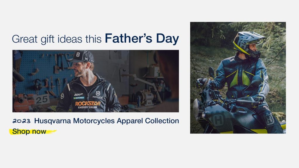 Grab the perfect gift for Dad this Father's Day with Husqvarna Motorcycles