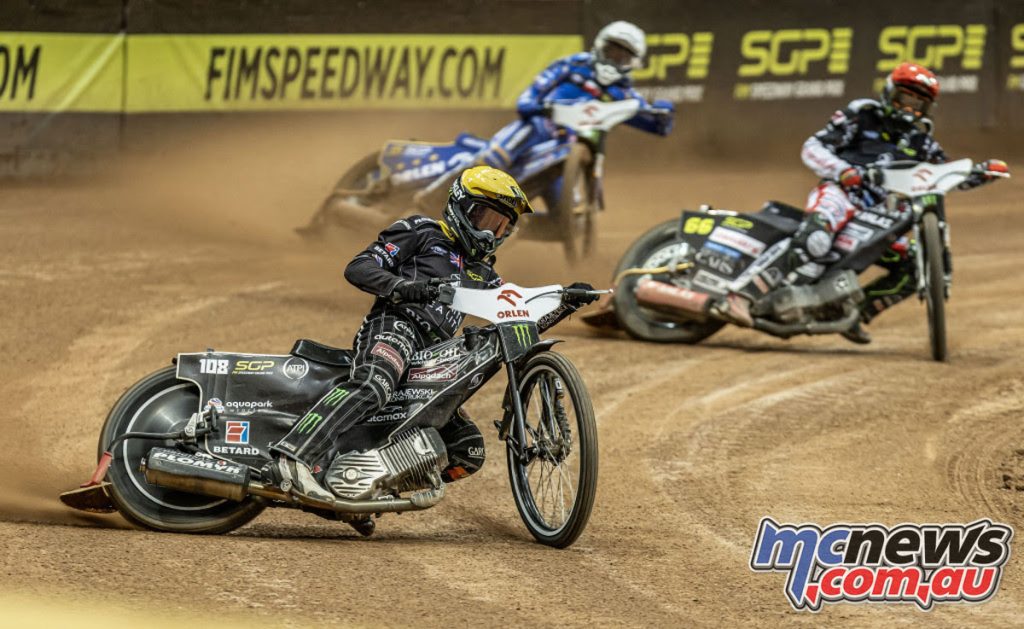 Woffy in Speedway GP action - Image by Taylor Lanning