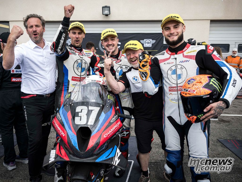 Jérémy Guarnoni, Illya Mykhalchyk and Markus Reiterberger, completed the podium at the Bol d‘Or and took third place in the championship.