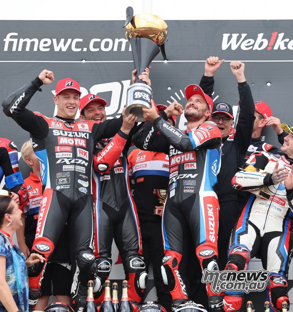Yoshimura SERT Motul won the final round of the 2023 FIM Endurance World Championship in convincing style at the Bol d’Or