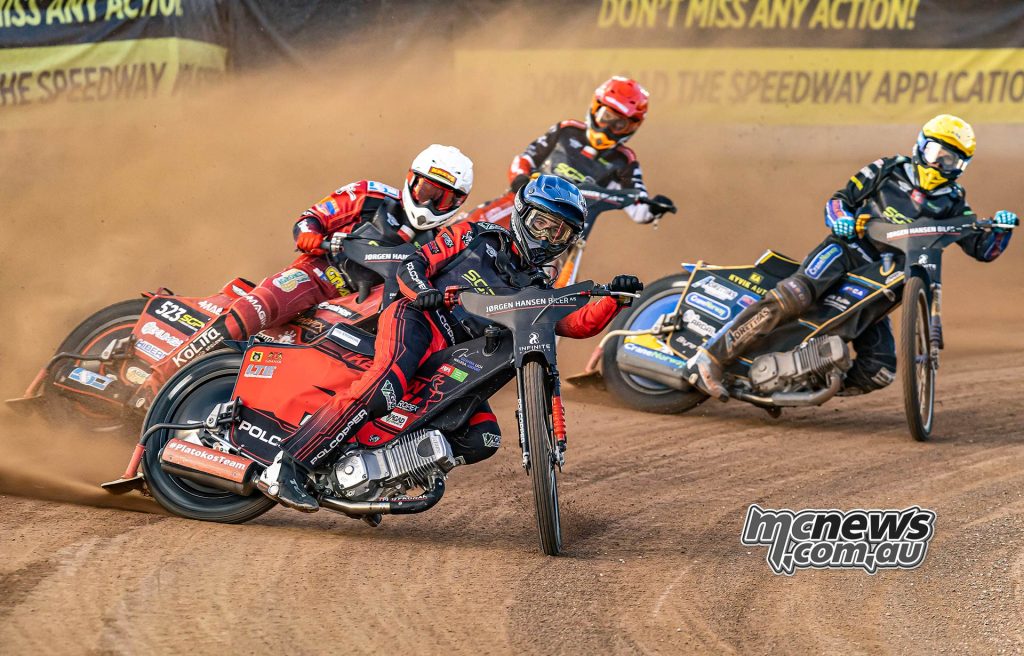 Keynan Rew did spend time up front at Vojens but sixth for the round saw the young Aussie just miss out on third place in the championship.