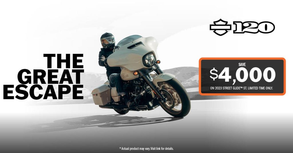 Save $4000 on the MY23 Harley-Davidson Street Glide ST