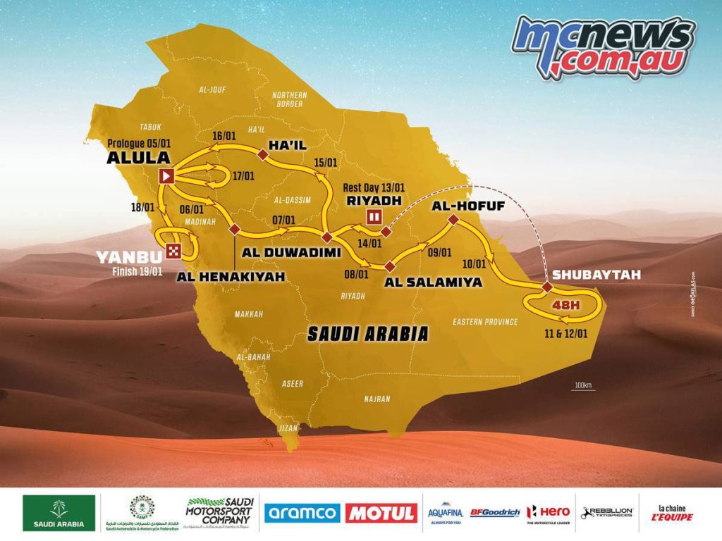 2024 Dakar Rally route
