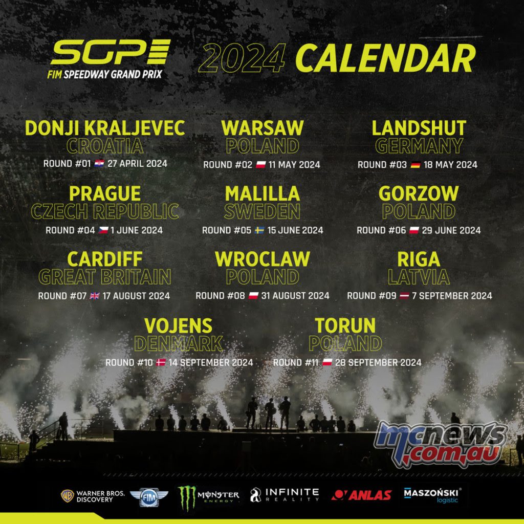 2024 Speedway GP Calendar