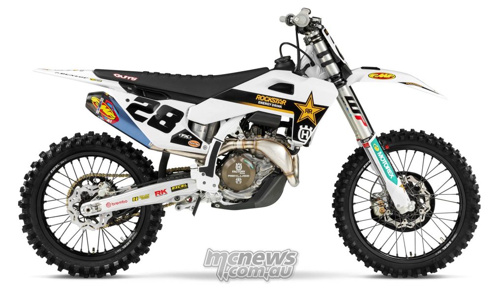 Husqvarna have lifted the covers off their factory race team inspired motocross model for 2024 – the FC 450 Rockstar Edition. 