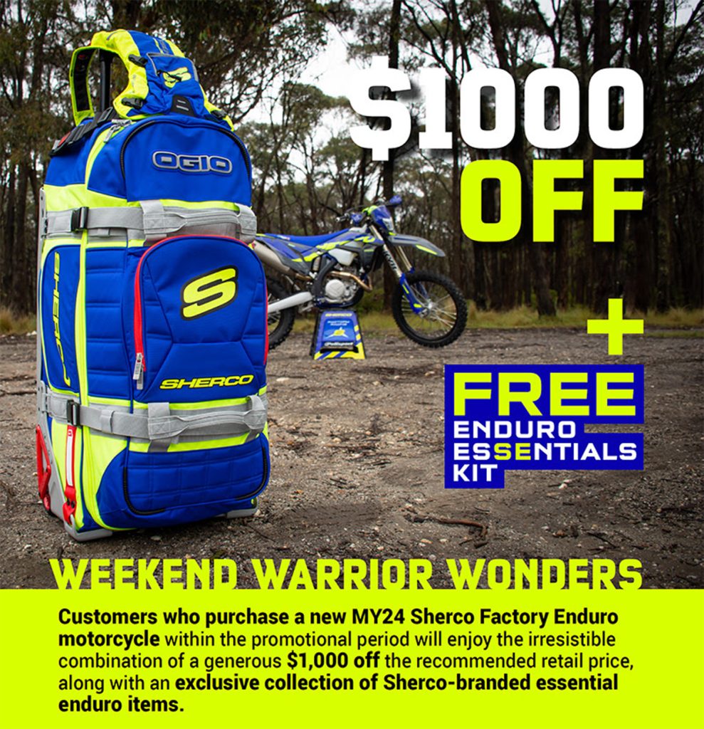 Sherco 'Weekend Warrior Wonders' promotion