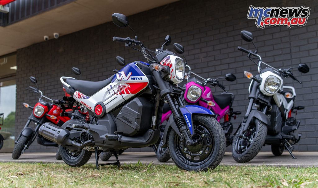 Honda Australia had these sticker kits made, giving these bikes an even more eye catching appearance