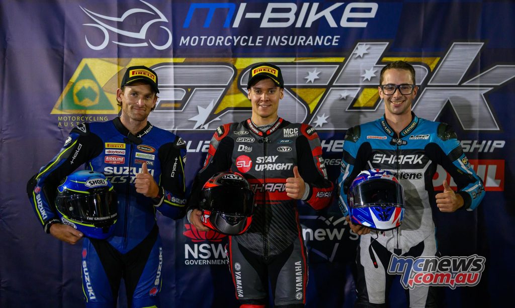 Superbike Masters Race One - Jack Passfield pipped Watson to the win while Alex Phillis took third a further five-seconds back - Image RbMotoLens
