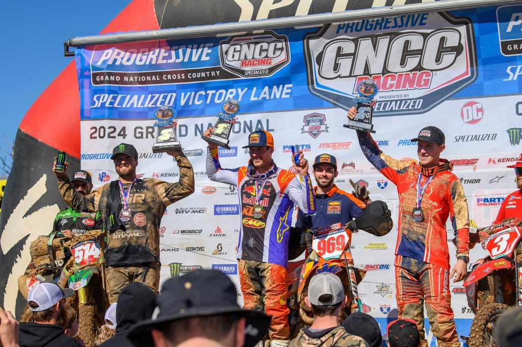 Specialized General XC1 Open Pro Podium: Johnny Girroir (center), Jordan Ashburn (right) and Steward Baylor (left) - Image by Ken Hill