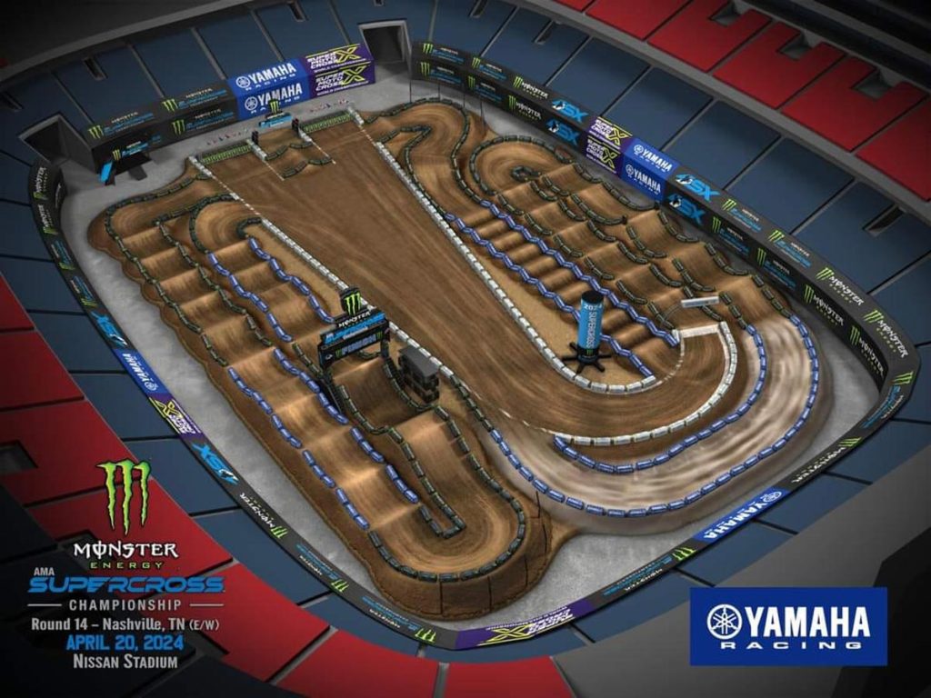 AMA Supercross Round 14 track layout
